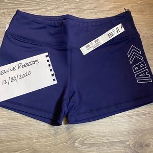 IAB NAVY LOGO SHORTS SIZE S NWT